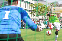 Blindenfußball beim 1. FC Lokomotive Leipzig.